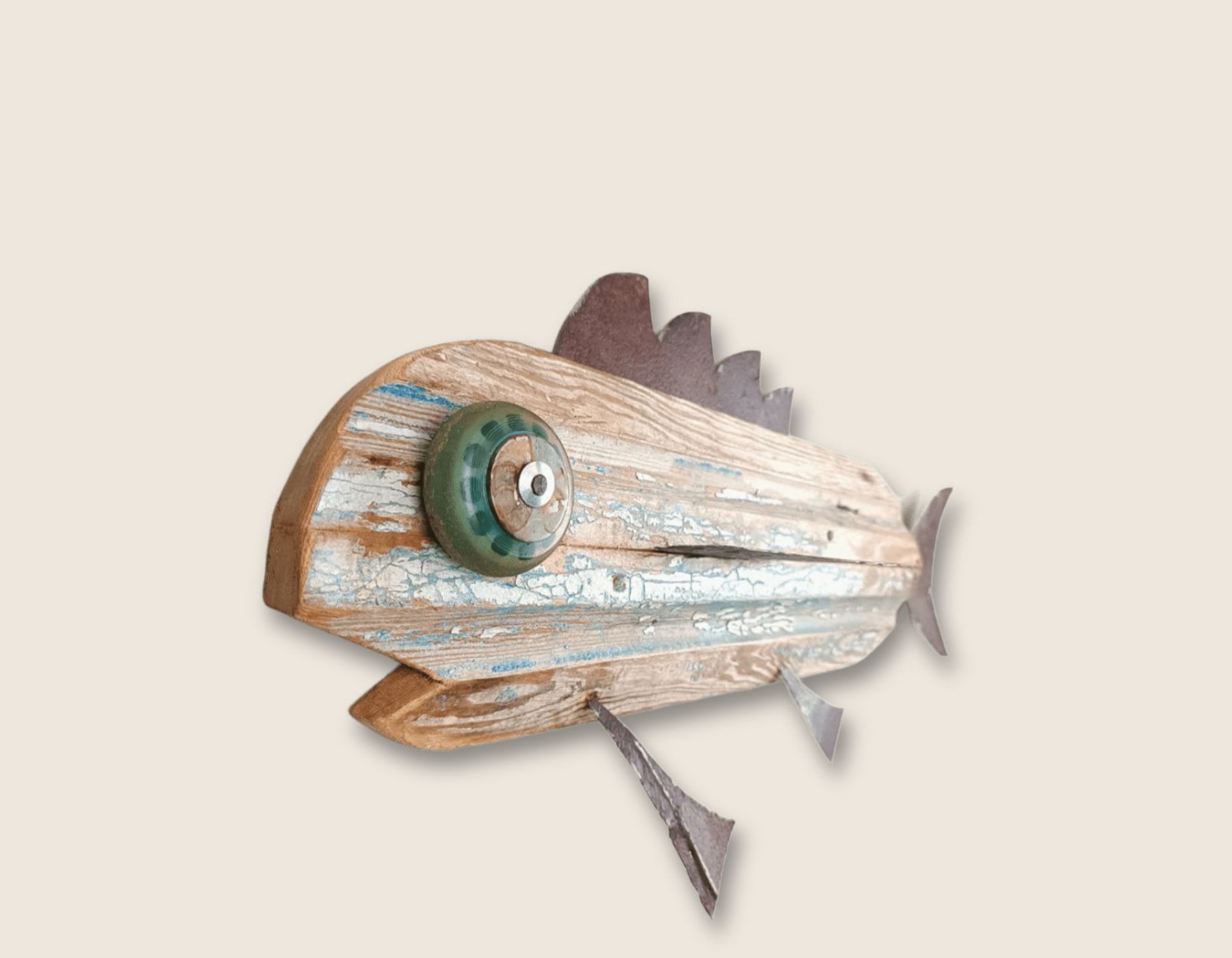 Wooden sculptural object by Saltywood Studio